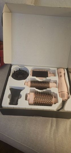 Wavytalk Hair Dryer Brush & Hair Styler with 5 Attachments for Volume, Waves, Pink $35