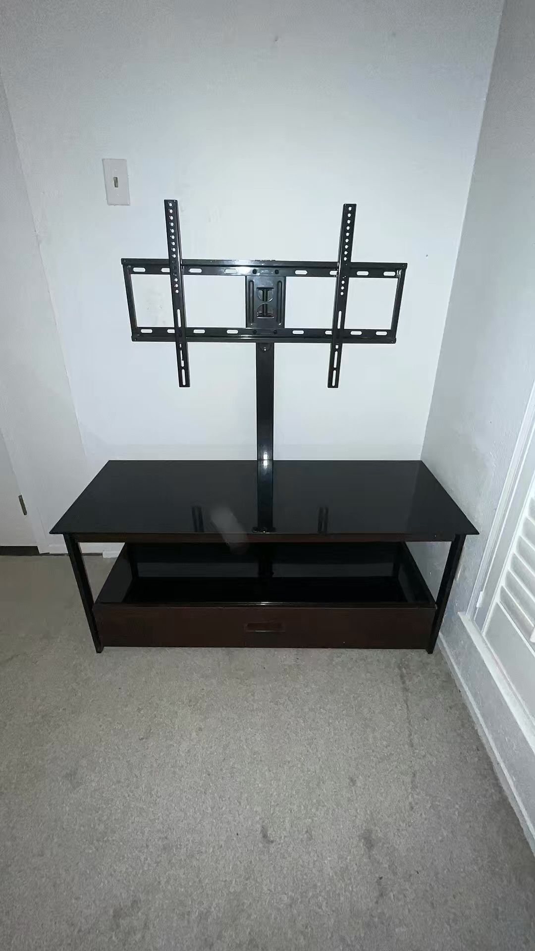 GLASS TV STAND (with mount)