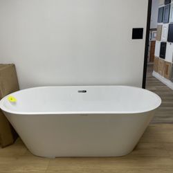 Skysea 66 in. Acrylic Flatbottom Freestanding 