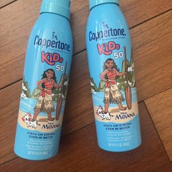 Coppertone Kids Exclusive Disney Moana Sunscreen Spray SPF 50, Water Resistant, 5.5 oz Can $4/each