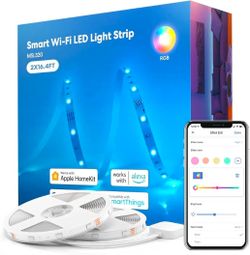 meross Smart LED Strip Lights, 32.8ft, Work with Apple HomeKit and Alexa
WiFi Strip Work with Google, SmartThings
