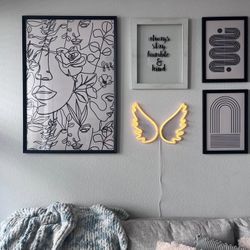 Neon Angel Wings