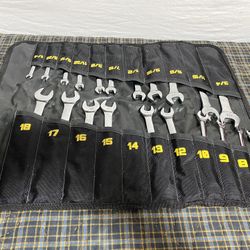 ToolGuards 21 Piece Ratcheting Wrench Set . 14 is missing . replaced 