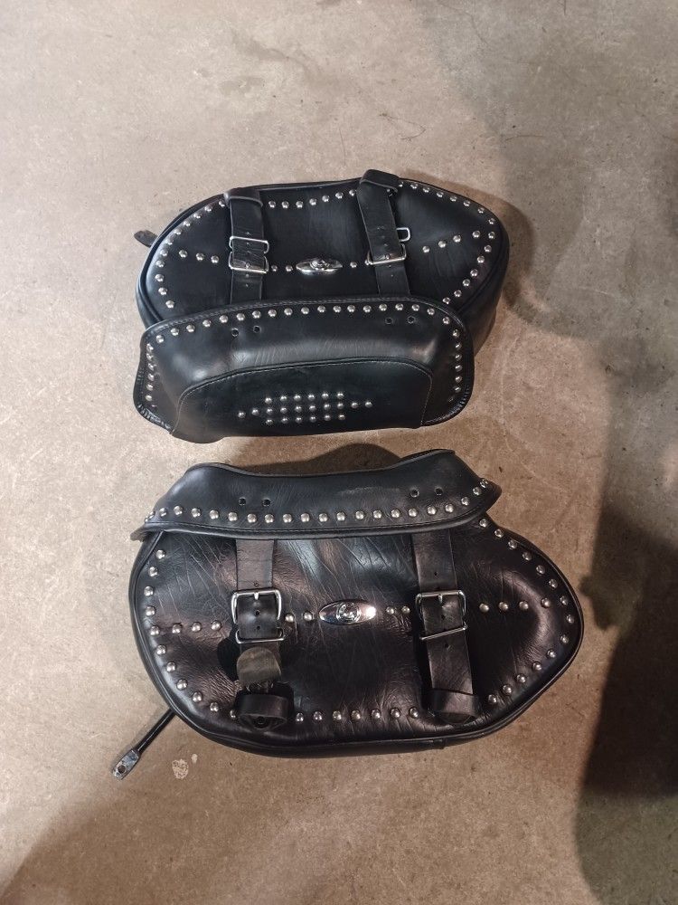 Leather Saddle Bags 