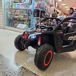 4x4 Remote control leather seats shocks soft tires screen for videos 1 to 8 years kid car vehicle