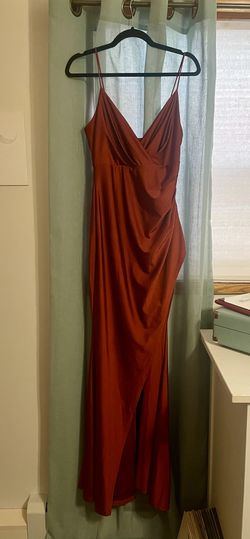 Windsor Long Dress Burnt Orange Size Medium