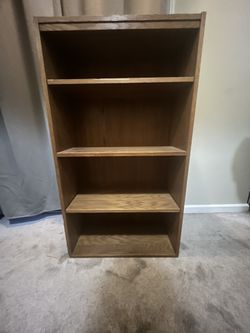 Brown Wooden Bookshelf