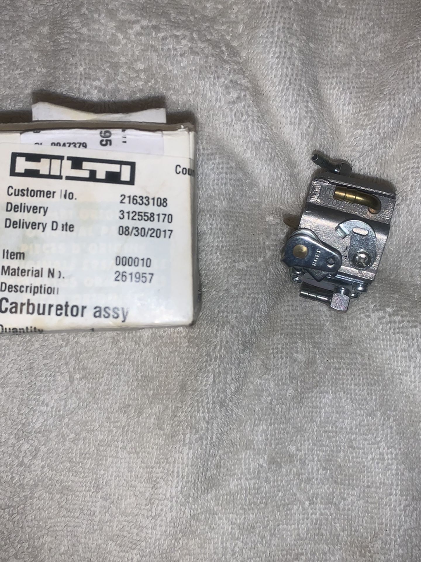 Hilti DSH700X Carburetor