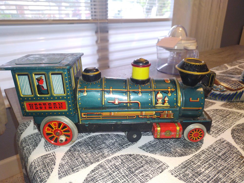 Vintage Tin Toy Locomotive 