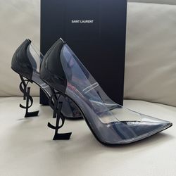 YSL Black Clear Point Toe Heel Pump Only Used Once! 