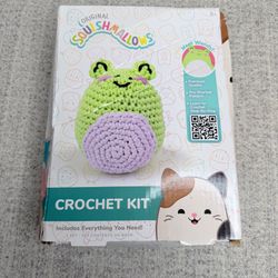Squishmallows Wendy Frog Yarn Crochet Kit DIY Amigurumi Plush Craft Beginner