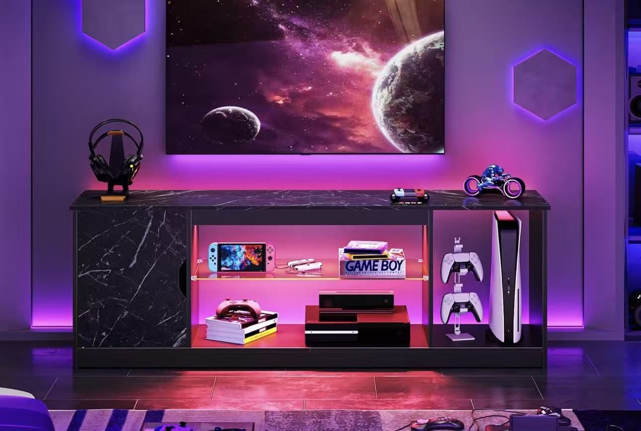 57-inch LED Gaming TV Stand for TV black $100