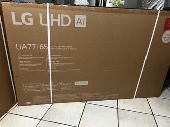 Smart TV LG 65 “4K UHD; it is new in a sealed box.