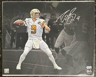 Drew Brees Signed New Orleans Saints 16x20 Photo Beckett