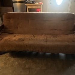 Futon - wood Brown
