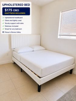 Bed frame + Mattress included!