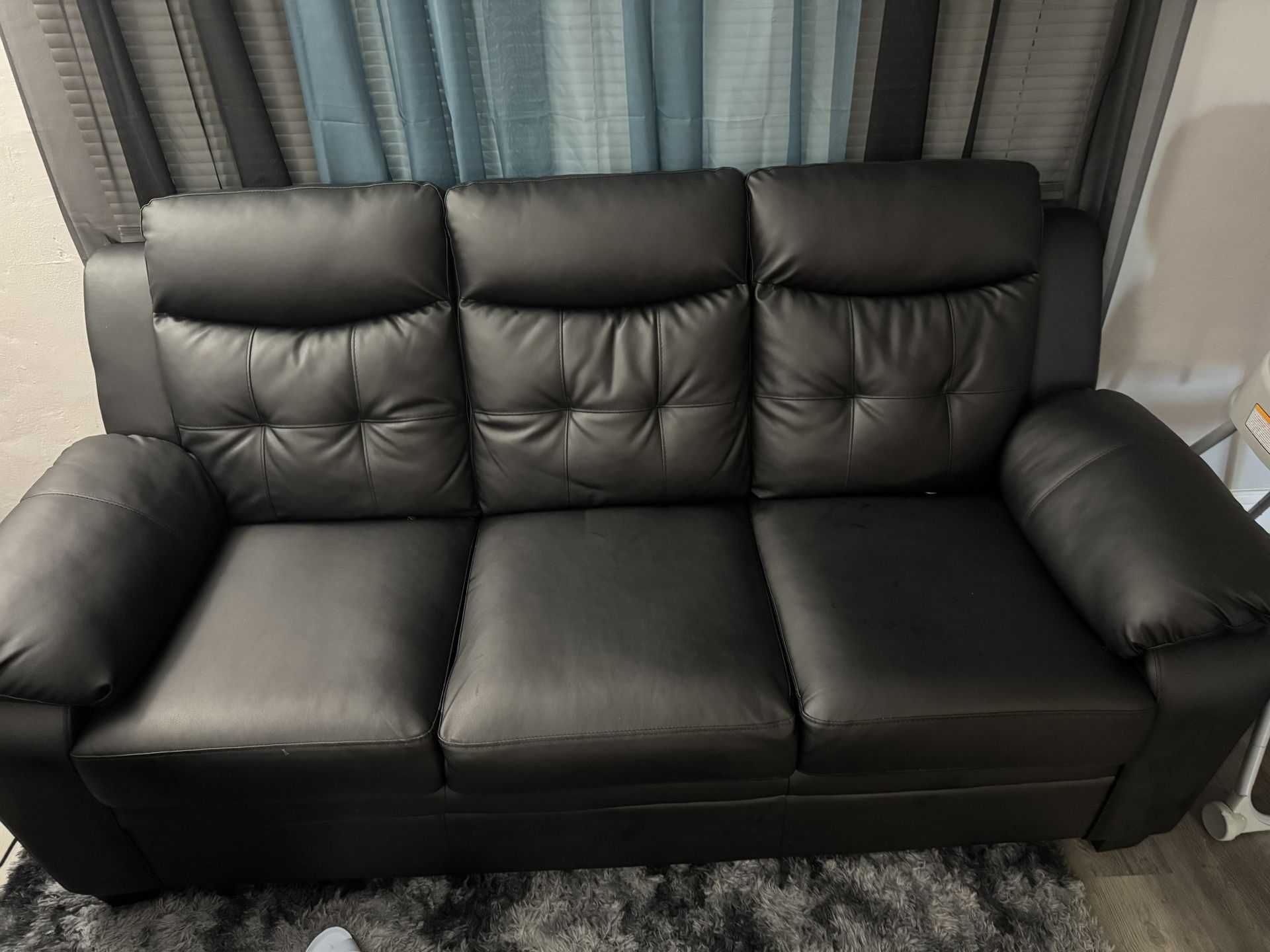 Black Leather Couches