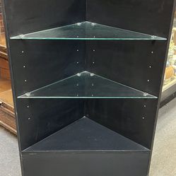 3 Tier Black Corner Shelf