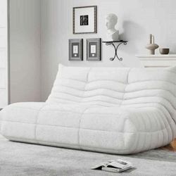 Adult Bean Bag, Oversized Two-Seater Sofa, Fireside Chair, Comfortable 2-Seater Lounge Sofa, Memory Foam Bean Bag for Living Room, Bedroom, Apartment,