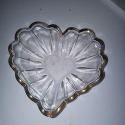 Glass Heart Decor
