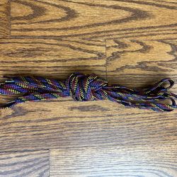 Rollerblade 90” retro, black purple yellow red pair of shoelaces gently used