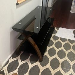 $75.00 OBO Three shelf TV stand Console will hold up to 65 inch TV