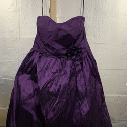 Womens Purple Holiday Dress Strapless Sz:22 By Priscilla $25 P/U IN OAK CLIFF  Excellent Condition 
