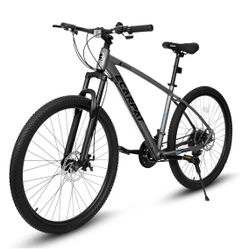 Newly Assembled 27 inch Mountain Bike 21 Speeds, Suspension Fork, Aluminum Frame Disc-Brake