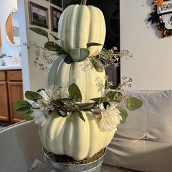 Three Their Pumpkin Decor Halloween 