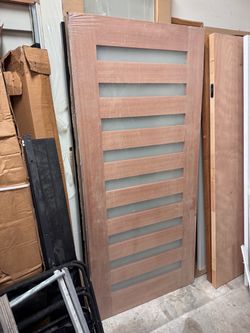 36” exterior mahogany door