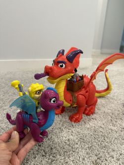 Paw Patrol Red Dragon Sparks And claw Plus Boys Friends