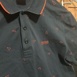 Hugo Boss Men’s Size Medium Dress Polo Shirt 