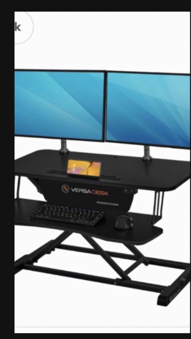 versa desk power riser standing desktop converter