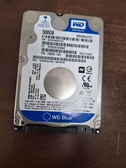 Western Digital 500gb laptop hard drive