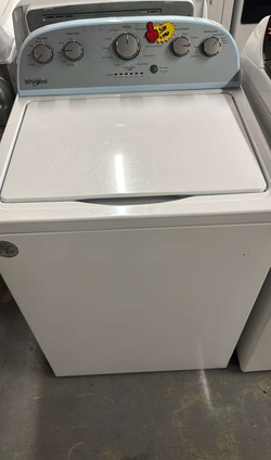 Whirlpool Top Load Washer – White, Dial Controls, Clean