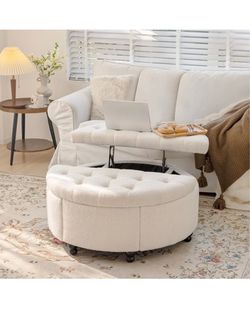 Brand new round ottoman coffee table