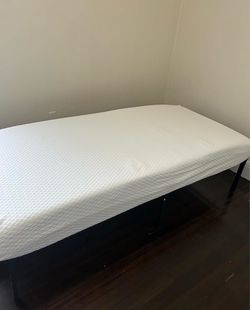 Like-New Twin Bed Frame + 8” Mattress