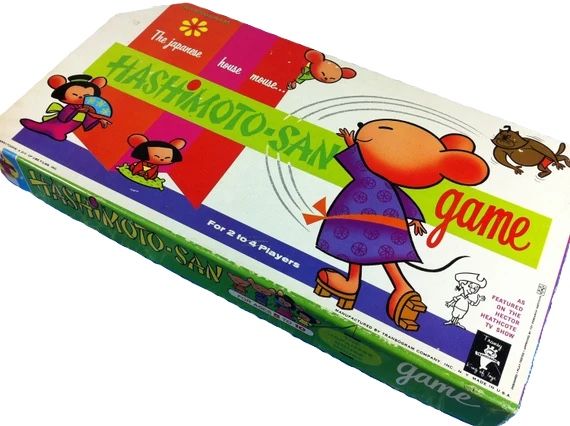 Hashimoto-San (The Japanese House Mouse) - 1963 Vintage Board Game - COMPLETE