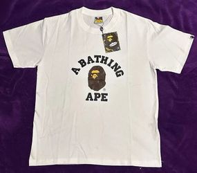 Brand new bape white camo tee small