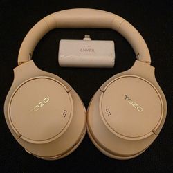 TOZO HT2 Bluetooth Headphones & Anker Nano Power Bank w/Built-in USB-C Connector