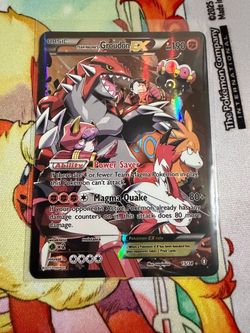 Team Magma's Groudon EX Pokémon Card 15/34