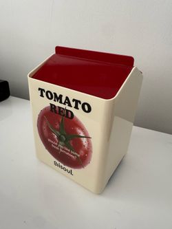 🍅 Vintage Tomato Desktop Bin (Brand New)