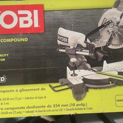Ryobi  15 Amp 12 in. Corded Sliding Compound Miter Saw with LED Cutline Indicator