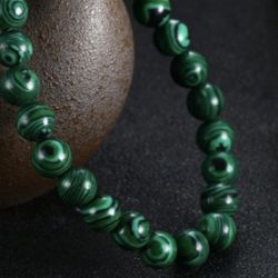 B80- Natural Malachites Bracelet!