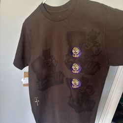 Travis Scott X Mitchell & Ness LSU Tiger Cactus Jack T Shirt Brown