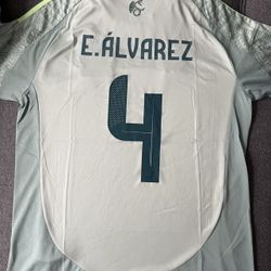 Mexico 24/25 E. Alvarez #4 Home Copa América Jersey Size XLarge