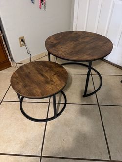 Round Nesting Coffee decor Set of 2