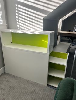 IKEA BRIMNES Twin Bedframe with Storage Headboard