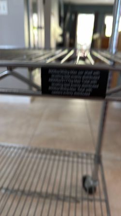 Metal Wire Rolling Storage Cart