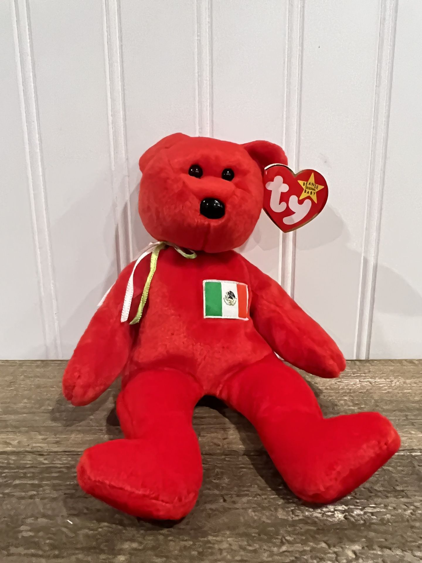 Original Ty Beanie Baby Osito el oso Mexicana
